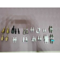 온수매트용 온수기 연결밸브 커넥터 니플 양단 부속품 부품 양방향 1/4