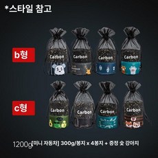 프리미엄 바이오차 훈탄 왕겨숯 친환경 흙 7L 분갈이, 1200g 미니카 4봉지+대나무숯 강아지, 1L, 1개