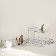 마켓비 HAGOOD 스텐 식기건조대 시리즈, 2단 GM8052