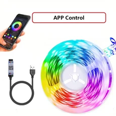 LED TV 백라이트 스트립 Light1M/5M USBInterface APP 제어 색상 및 밝기 설치가 용이함 홈 장식, 01 BT