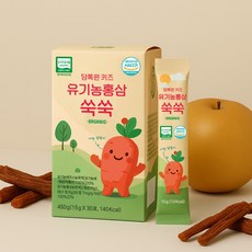 담록원 키즈 유기농 홍삼 쑥쑥 15g X 30포, 30개