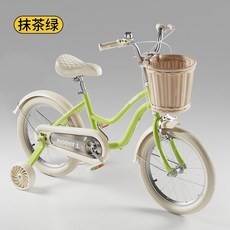 유아4발자전거 3세~10세 어린이용 보조바퀴 자전거, 14인치, 그린, 1개