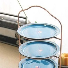 JT 은은한 핑크로즈 컬러의 클레어 3단 접시홀더 1단접시홀더3단접시홀더 디쉬렉