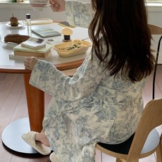 뜨왈 골프가운 로브가운 여성 라운지 샤워가운 잠옷 빅사이즈