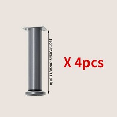 4pcs 조정 가능한 높이 가구 다리 테이블 캐비닛 소파 침대 프레임 지지대에 사됩니다., 02 180-300mm(4pcs)