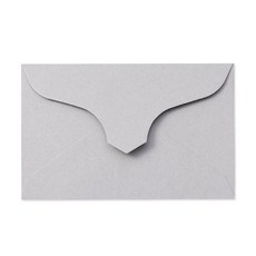 루트바나나 95x60mm 100매 컬러 미니 카드 증명사진 쿠폰 종이 봉투 명함봉투, 연그레이, 100개