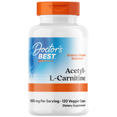 Doctor's BEST 乙醯-L-肉鹼 500mg 素食膠囊, 120入, 1個, 120錠