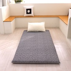 인터카마 더블멀티싱글 가로90cm 1인 양면 두꺼운 바닥요 3단접이식 까는이불, 도트 그레이