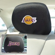 FANMATS 12526 San Antonio Spurs 자수 머리 받침대 커버 세트 - 2피스 229057 3611237945, Los Angeles Lakers