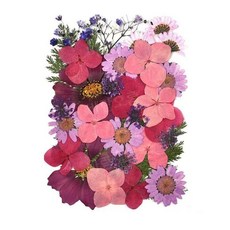 레진 압화 꽃 천연 건조 스티커 스크랩북 22종 1개, 3