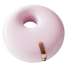 민아루 도넛 치아 교정기 틀니 케이스 칸막이 없음, 단일상품(핑크)