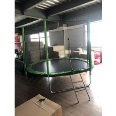 실외 트램폴린 에어로빅 그물 펜션 놀이기구 대형 파란색, 강화형 10피트 3.06m 그린