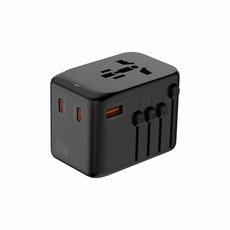 anra 3/4Type-c 1USB 氮化鎵 快充 65W 100W 旅行轉接頭 PD快充 千萬產品責任險(無美規), 1個, 3TtpeC 1USB 65W
