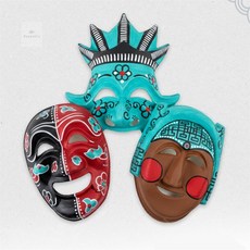 피넛코 하회탈 꾸미기 10p 한국의탈, 양반탈