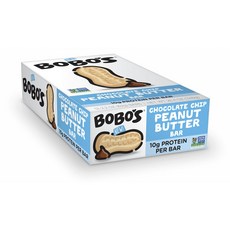 BOBO'S OAT BARS 巧克力脆片花生醬棒 全穀物 10g 蛋白質, 62g, 12入