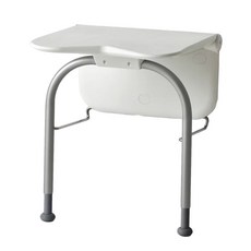 Etac 益他 壁掛式摺疊沐浴洗澡椅, 1個, 座椅＋腳支撐架,灰色