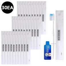 일회용 다온 미세모 칫솔 2080 치약 고급포장 30세트