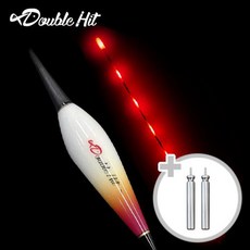 더블히트 나노 스마트 LED 9점등 민물전자찌 2개 이상 구매시 CR322 전지 증정!, 화이트오렌지 - 70cm, 1개