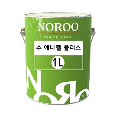 노루페인트 목재 철재용 유성페인트 수 에나멜 플러스 1L, 무광 흑색, 1개