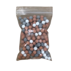 三檔調節負離子增壓蓮蓬頭，過濾除氯淋浴噴頭, 1個, 三色負離子球5mm60克-2包, 三色