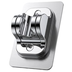 카로히포 무타공 각도조절 샤워기 거치대, 미러실버 미러실버