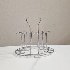 스텐 컵꽂이 6구 커피잔 맥주잔 컵정리대 컵거치 주방정리, 1개, 단일상품1