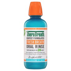 TheraBreath 凱斯博士無酒精漱口水-冰涼薄荷，溫和不刺激，長效清新口氣, 1個, 473ml