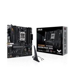 ASUS TUF Gaming A620M-PLUS(WiFi) AMD AM5 (Ryzen 7000) microATX 게이밍 마더보드(DDR5 PCIe 4.0 M.2 슬롯 2개 2., TUF GAMING A620M-PLUS WIFI, mATX
