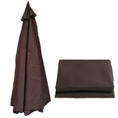 시장용 우산과 호환되는 우산 교체용 상단 커버 헤비 듀티 야외용, Coffee color