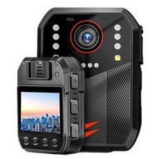 바디캠 미니 캠코더 녹화 녹음 액션캠 야간 호신 소방, 상세페이지 참고, 2K(배터리 15시간) +야간 +16G 메모리