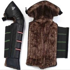 鼕季護膝電動車騎車摩托車護膝男女護腿擋風防寒外穿加厚保暖騎行, 長款護膝