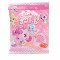 슈팅스타 캐치티니핑 새콤달콤 딸기 솜사탕 낱개 1개