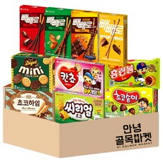 [Hello Alley Market] Hello General Snack（Kwak Snack）6號套餐_Peppero 4種（原味 杏仁 鬆脆 裸體）+ Choco Heim + Home Run Ball + Choco Mushrooms + Kancho + Cereal + Digemini, Hello General Snack(Kwak Snack)6號, 1組