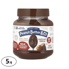 피넛버터앤코 헤이즐넛 스프레드 밀크 초콜릿 헤이즐넛, 369g, 5개