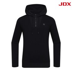 JDX 본사 남성 패딩 패치 후드 맨투맨(X2TLU4449BK)