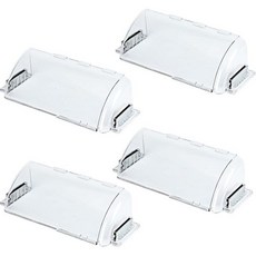 에어벤트 디플렉터 조절 가능 자석 열 및 통풍구 커버 9인치에서 15인치까지-내구성 강한 깨지지 않는 플라스틱 안전 설계 가정용 바닥 벽면 천장 레지스터용 4개 세트, 4팩