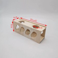 豐榮玩具 木質躲避 荷蘭豬 豚鼠 兔子 金絲熊 花枝鼠 玩具, 1個, B款隧道適合倉鼠, B款隧道適合倉鼠