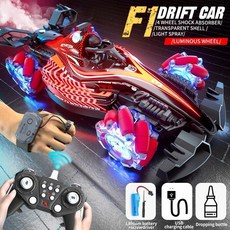 제스처 컨트롤 스프레이 RC 레이싱 스턴트카, Q186 Red Dual