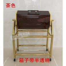 대형 제비뽑기 추첨함 회전형 응모함 투명 박스 행사장 경품 모금함, 불투명갈색 (회전가능), 1개