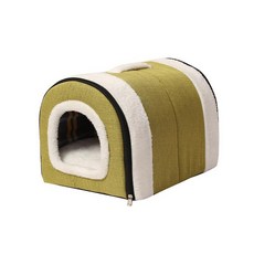 실외 강아지 캠핑 대형견 캣하우스 캠펫 방한 반려동물 텐트, m45 x 32 x 35cm, 1개, 심플그린