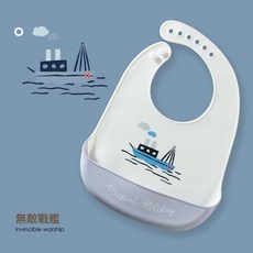 Muslin tree 矽膠圍兜, 1個, 無敵戰艦:如圖所示