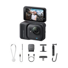 Insta360 Go Ultra運動相機，輕巧便攜，防震高清，多種模式，配件豐富, 黑色(創作者)無卡, Insta360 Go Ultra