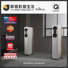Q Acoustics Concept 500 落地式喇叭 (多色) 2音路3單體 公司貨, 1個, 白色