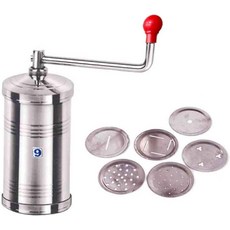 스테인리스 스틸 세브 메이커와 산차 수동 파스타 메이커 실버 컬러