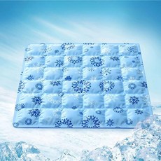 지니고 의자 쿨방석 사무실 의자방석 쿨링 아이스 젤 방석, 1개 블루스노우-45x45cm