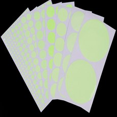 ON 야광 원형 스티커 차량용야광스티커, 9cm (2P)