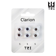 TRI Clarion 이어팁 커널형 이어폰 팁 실리콘 고무 이어캡, S.S.S ( J046), 1개