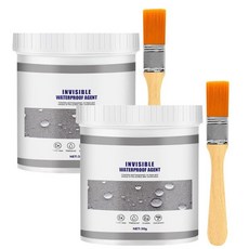 방수액 방수제 누수 화장실 옥상 욕실 투명 방수 접착제 수리 방지 절연 실란트 에멀젼 100g*2, 30g*2pc