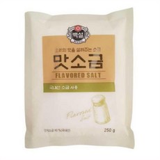 맛소금 정제소금 중간입자 백설, 250g, 9개