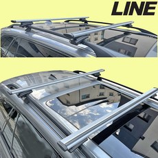 SUV 가로바 강화루프렉 루프캐리어 셋트 올뉴카니발 셀토스 전차종 크로스바 자가설치가능, 2개